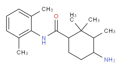 4-amino-N-(2,6-dimethylphenyl)-2,2,3-trimethylcyclohexanecarboxamide