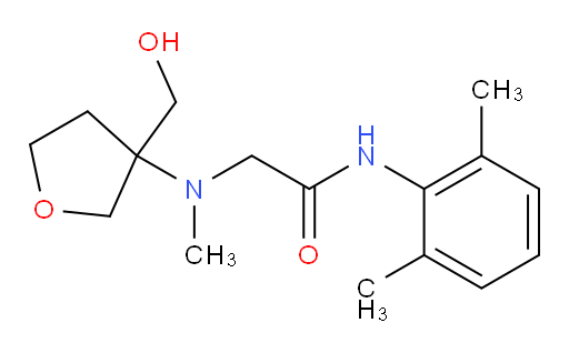 N-(2,6-dimethylphenyl)-2-((3-(hydroxymethyl)tetrahydrofuran-3-yl)(methyl)amino)acetamide