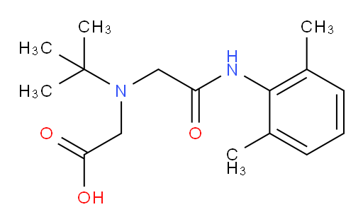2-(tert-butyl(2-((2,6-dimethylphenyl)amino)-2-oxoethyl)amino)acetic acid
