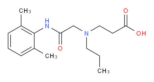 3-((2-((2,6-dimethylphenyl)amino)-2-oxoethyl)(propyl)amino)propanoic acid