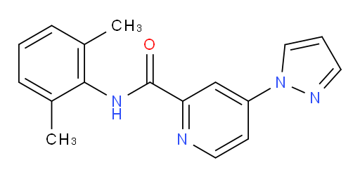 N-(2,6-dimethylphenyl)-4-(1H-pyrazol-1-yl)picolinamide