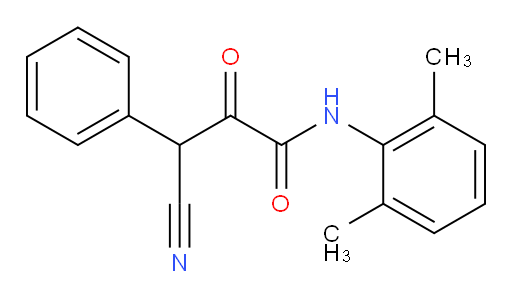 3-cyano-N-(2,6-dimethylphenyl)-2-oxo-3-phenylpropanamide