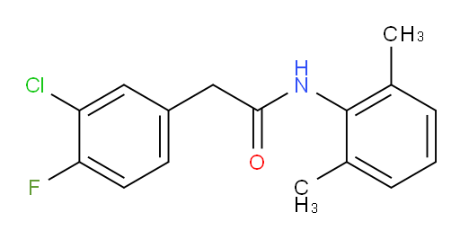 2-(3-chloro-4-fluorophenyl)-N-(2,6-dimethylphenyl)acetamide