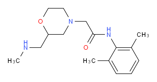 N-(2,6-dimethylphenyl)-2-(2-((methylamino)methyl)morpholino)acetamide