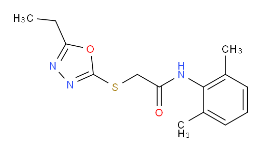 N-(2,6-dimethylphenyl)-2-((5-ethyl-1,3,4-oxadiazol-2-yl)thio)acetamide