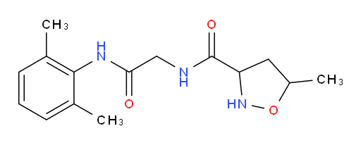 N-(2-((2,6-dimethylphenyl)amino)-2-oxoethyl)-5-methylisoxazolidine-3-carboxamide