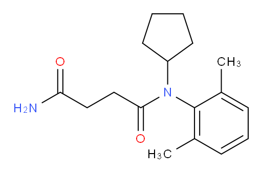 N1-cyclopentyl-N1-(2,6-dimethylphenyl)succinamide