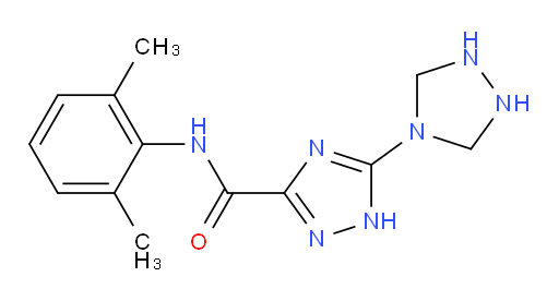 N-(2,6-dimethylphenyl)-5-(1,2,4-triazolidin-4-yl)-1H-1,2,4-triazole-3-carboxamide