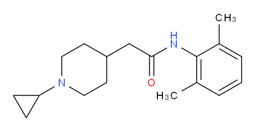 2-(1-cyclopropylpiperidin-4-yl)-N-(2,6-dimethylphenyl)acetamide