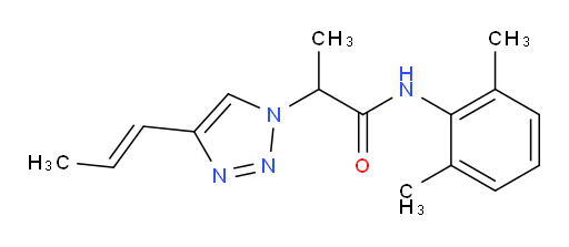 (E)-N-(2,6-dimethylphenyl)-2-(4-(prop-1-en-1-yl)-1H-1,2,3-triazol-1-yl)propanamide