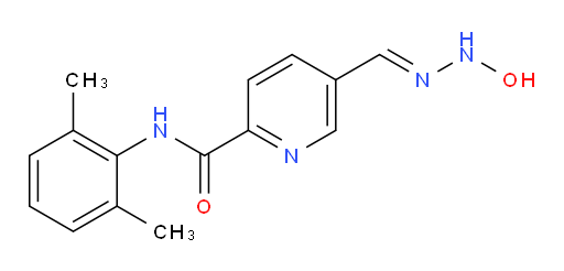 (E)-N-(2,6-dimethylphenyl)-5-((2-hydroxyhydrazono)methyl)picolinamide