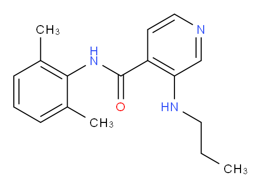 N-(2,6-dimethylphenyl)-3-(propylamino)isonicotinamide