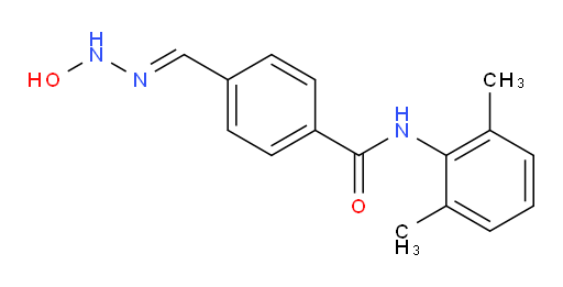 (E)-N-(2,6-dimethylphenyl)-4-((2-hydroxyhydrazono)methyl)benzamide
