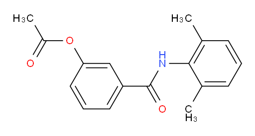 3-((2,6-dimethylphenyl)carbamoyl)phenyl acetate
