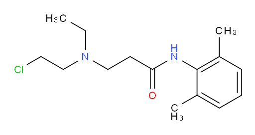 3-((2-chloroethyl)(ethyl)amino)-N-(2,6-dimethylphenyl)propanamide