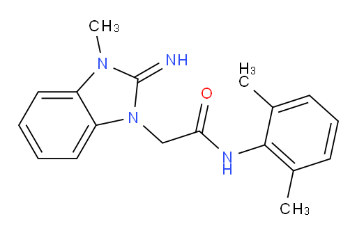 N-(2,6-dimethylphenyl)-2-(2-imino-3-methyl-2,3-dihydro-1H-benzo[d]imidazol-1-yl)acetamide