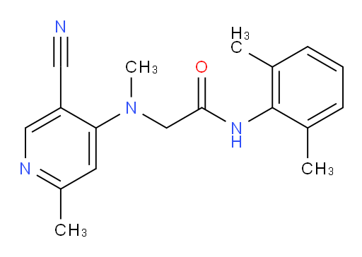 2-((5-cyano-2-methylpyridin-4-yl)(methyl)amino)-N-(2,6-dimethylphenyl)acetamide