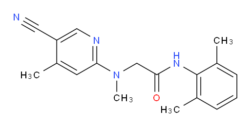 2-((5-cyano-4-methylpyridin-2-yl)(methyl)amino)-N-(2,6-dimethylphenyl)acetamide