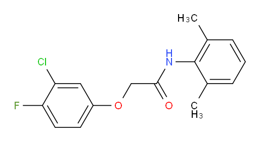 2-(3-chloro-4-fluorophenoxy)-N-(2,6-dimethylphenyl)acetamide