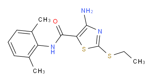 4-amino-N-(2,6-dimethylphenyl)-2-(ethylthio)thiazole-5-carboxamide