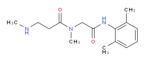 N-(2-((2,6-dimethylphenyl)amino)-2-oxoethyl)-N-methyl-3-(methylamino)propanamide