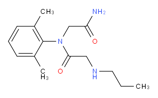 N-(2-amino-2-oxoethyl)-N-(2,6-dimethylphenyl)-2-(propylamino)acetamide