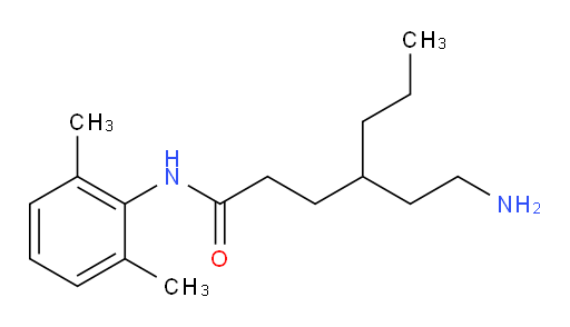4-(2-aminoethyl)-N-(2,6-dimethylphenyl)heptanamide