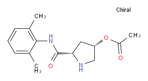(3S,5S)-5-((2,6-dimethylphenyl)carbamoyl)pyrrolidin-3-yl acetate