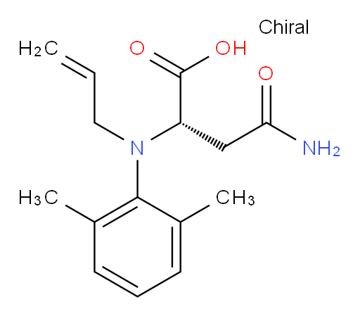 (S)-2-(allyl(2,6-dimethylphenyl)amino)-4-amino-4-oxobutanoic acid