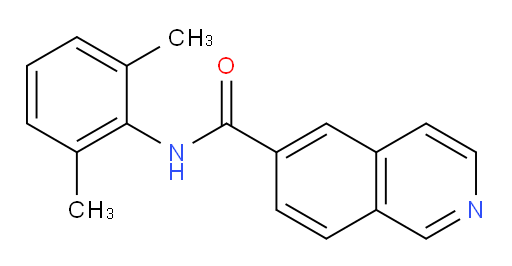 N-(2,6-dimethylphenyl)isoquinoline-6-carboxamide