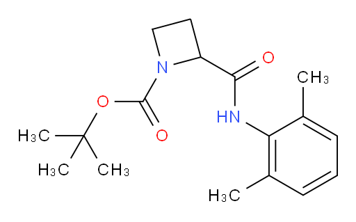 tert-butyl 2-((2,6-dimethylphenyl)carbamoyl)azetidine-1-carboxylate