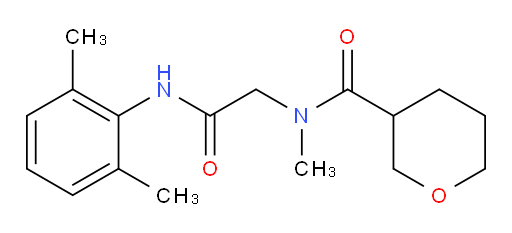 N-(2-((2,6-dimethylphenyl)amino)-2-oxoethyl)-N-methyltetrahydro-2H-pyran-3-carboxamide