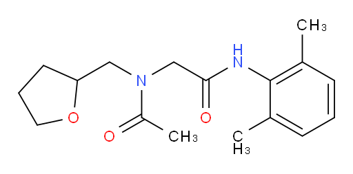N-(2,6-dimethylphenyl)-2-(N-((tetrahydrofuran-2-yl)methyl)acetamido)acetamide