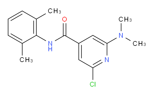 2-chloro-6-(dimethylamino)-N-(2,6-dimethylphenyl)isonicotinamide