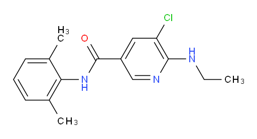 5-chloro-N-(2,6-dimethylphenyl)-6-(ethylamino)nicotinamide