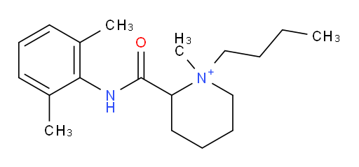 1-butyl-2-((2,6-dimethylphenyl)carbamoyl)-1-methylpiperidin-1-ium