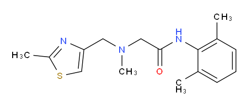 N-(2,6-dimethylphenyl)-2-(methyl((2-methylthiazol-4-yl)methyl)amino)acetamide