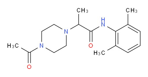 2-(4-acetylpiperazin-1-yl)-N-(2,6-dimethylphenyl)propanamide