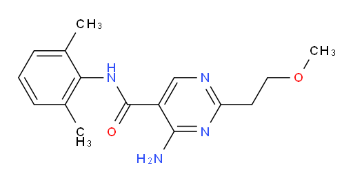 4-amino-N-(2,6-dimethylphenyl)-2-(2-methoxyethyl)pyrimidine-5-carboxamide