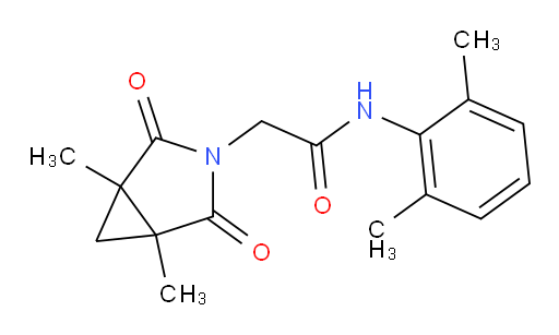 2-(1,5-dimethyl-2,4-dioxo-3-azabicyclo[3.1.0]hexan-3-yl)-N-(2,6-dimethylphenyl)acetamide