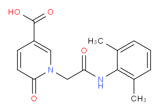 1-(2-((2,6-dimethylphenyl)amino)-2-oxoethyl)-6-oxo-1,6-dihydropyridine-3-carboxylic acid