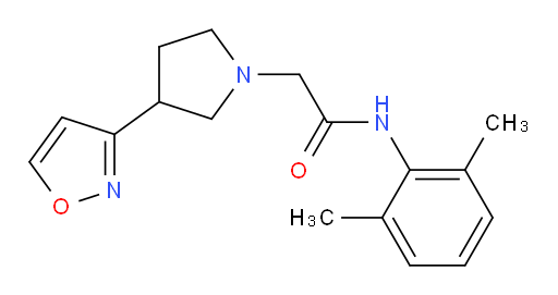 N-(2,6-dimethylphenyl)-2-(3-(isoxazol-3-yl)pyrrolidin-1-yl)acetamide