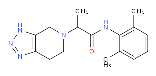 2-(6,7-dihydro-3H-[1,2,3]triazolo[4,5-c]pyridin-5(4H)-yl)-N-(2,6-dimethylphenyl)propanamide
