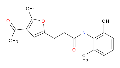 3-(4-acetyl-5-methylfuran-2-yl)-N-(2,6-dimethylphenyl)propanamide