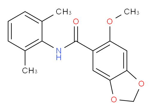 N-(2,6-dimethylphenyl)-6-methoxybenzo[d][1,3]dioxole-5-carboxamide