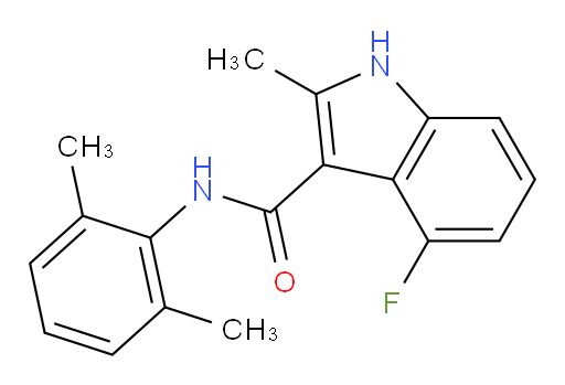 N-(2,6-dimethylphenyl)-4-fluoro-2-methyl-1H-indole-3-carboxamide