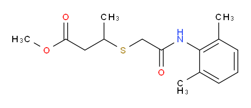 methyl 3-((2-((2,6-dimethylphenyl)amino)-2-oxoethyl)thio)butanoate