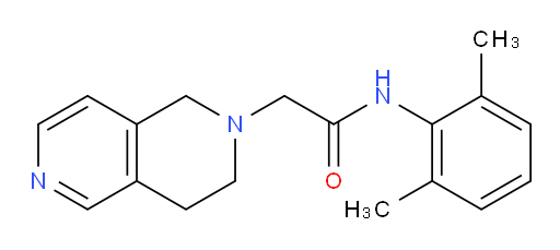2-(3,4-dihydro-2,6-naphthyridin-2(1H)-yl)-N-(2,6-dimethylphenyl)acetamide
