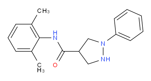 N-(2,6-dimethylphenyl)-1-phenylpyrazolidine-4-carboxamide
