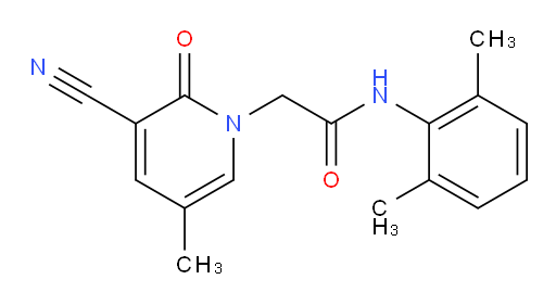 2-(3-cyano-5-methyl-2-oxopyridin-1(2H)-yl)-N-(2,6-dimethylphenyl)acetamide